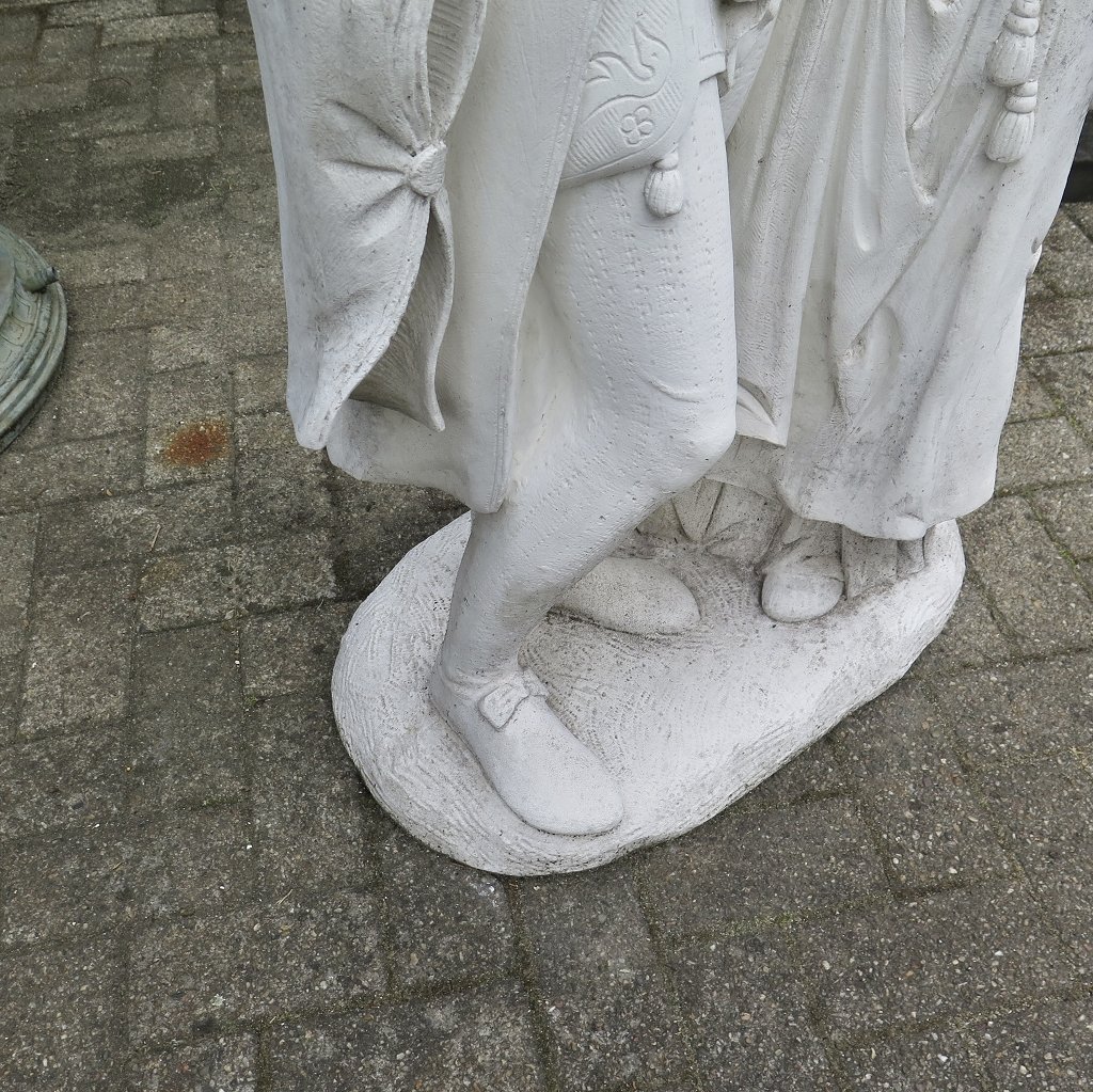 Dekoration Skulptur Beton Liebespaar Mittelalter 1,40 m