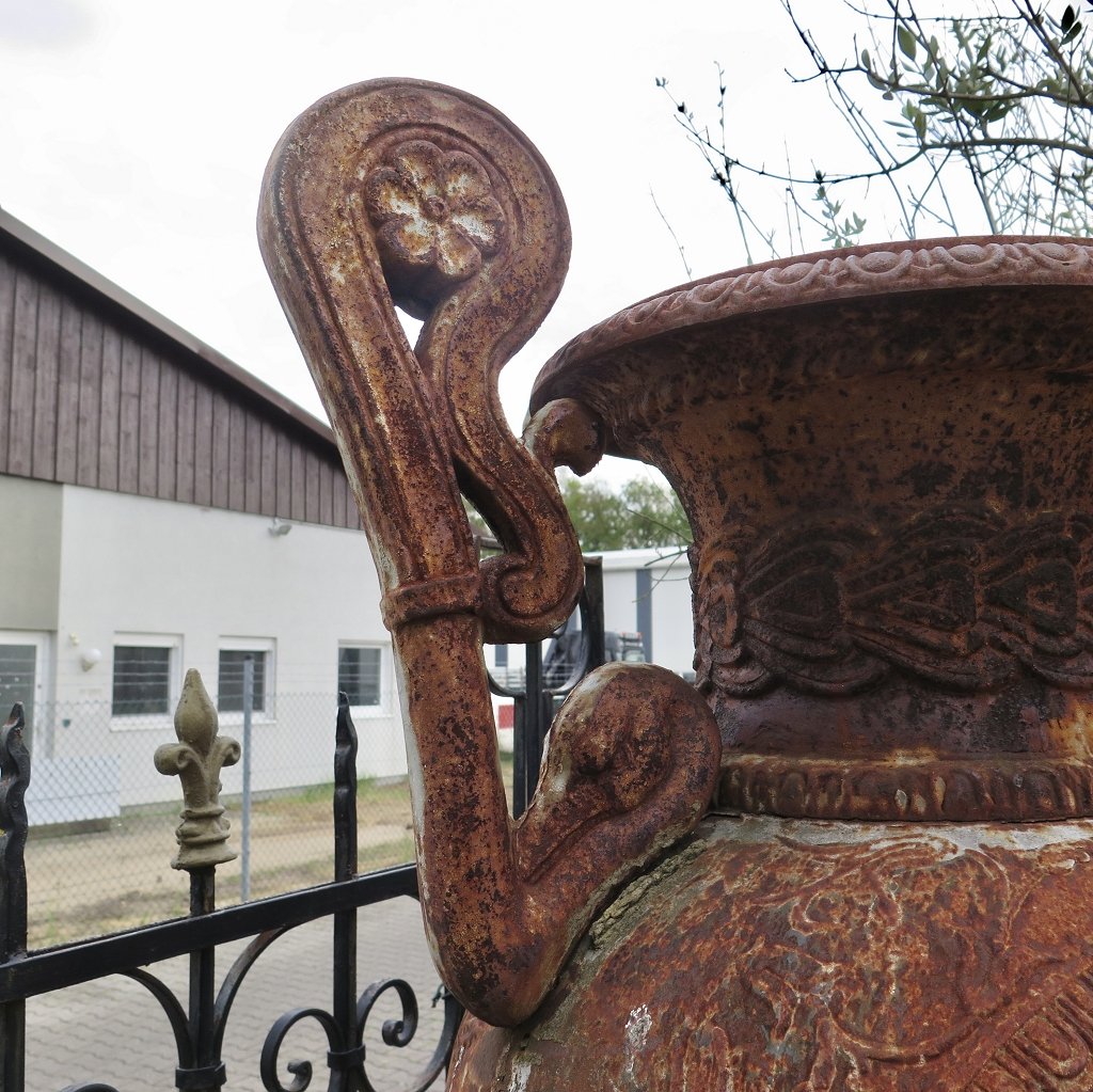 Blumenkübel Amphore auf Sockel Gusseisen 2,08 m