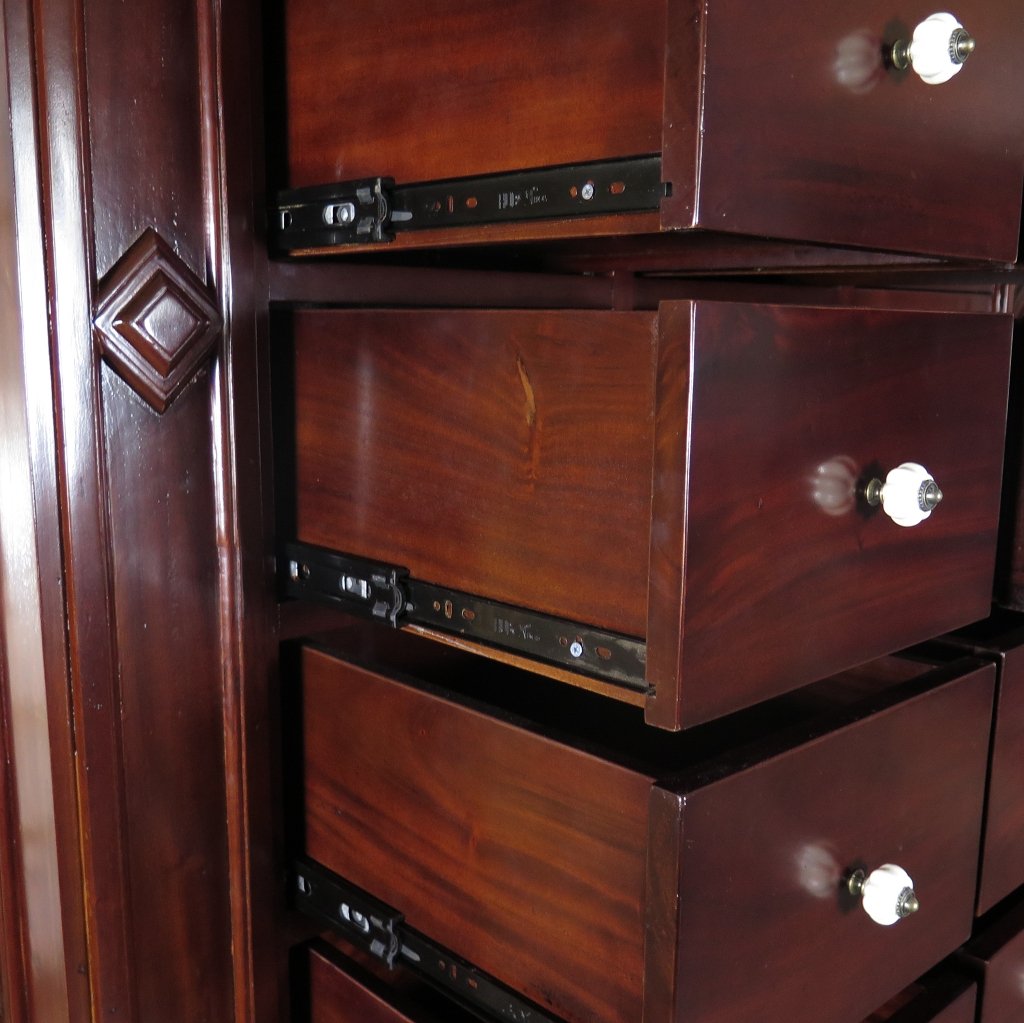 Apothekerschrank Ladenschrank Anna Mahagoni 2,50 m