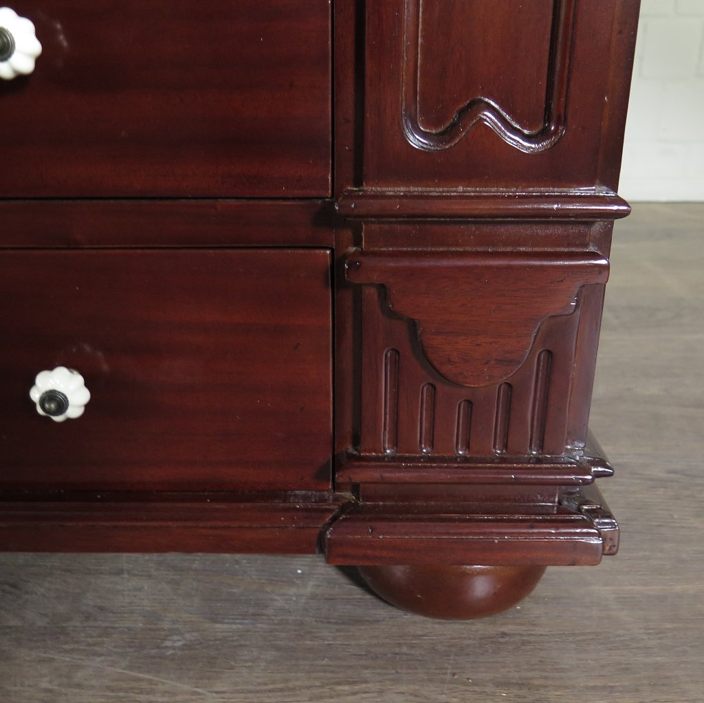 Apothekerschrank Ladenschrank Anna Mahagoni 2,50 m