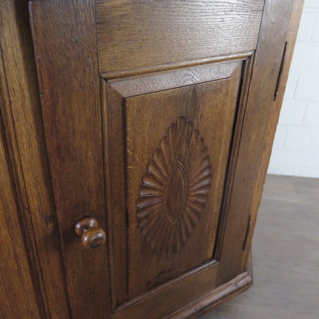 Tellerschrank Buffetschrank Barock 1700 Eiche