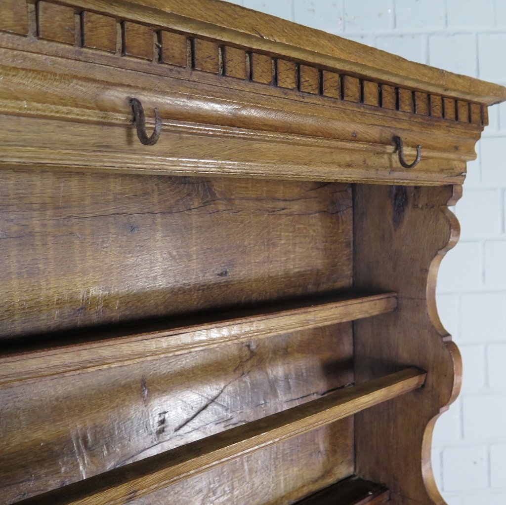 Tellerschrank Buffetschrank Barock 1700 Eiche