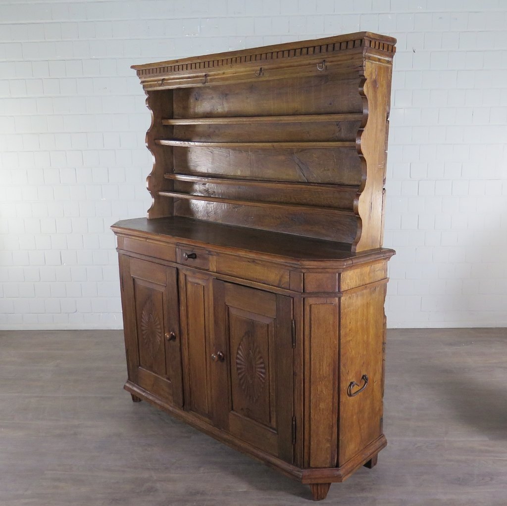 Tellerschrank Buffetschrank Barock 1700 Eiche