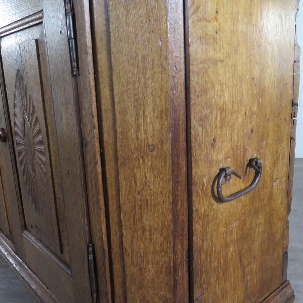 Tellerschrank Buffetschrank Barock 1700 Eiche