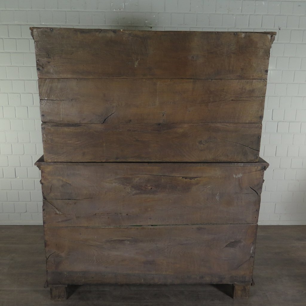 Tellerschrank Buffetschrank Barock 1700 Eiche