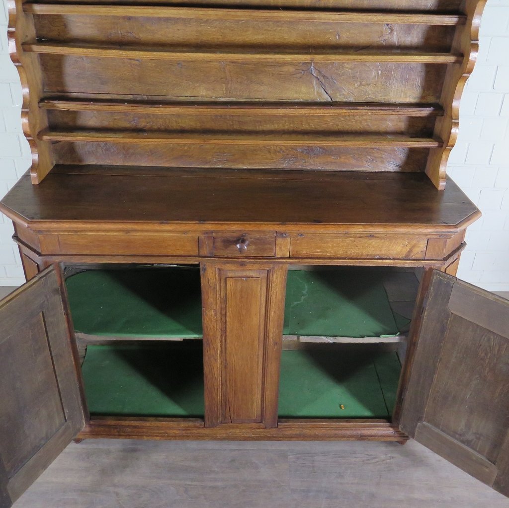 Tellerschrank Buffetschrank Barock 1700 Eiche