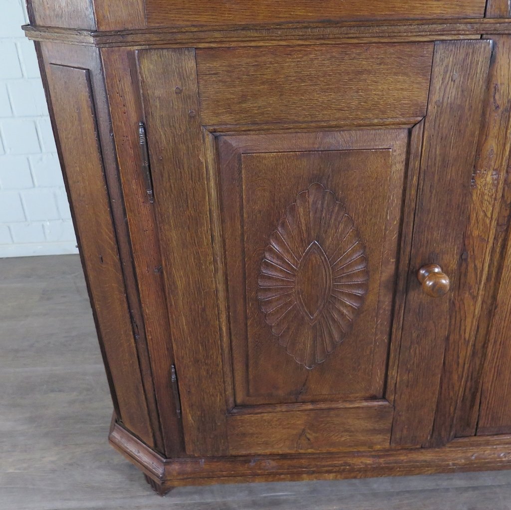 Tellerschrank Buffetschrank Barock 1700 Eiche