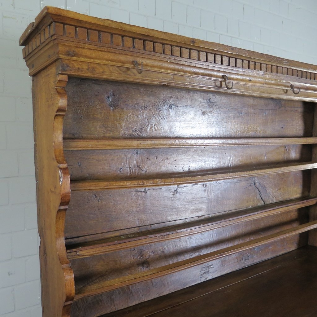 Tellerschrank Buffetschrank Barock 1700 Eiche