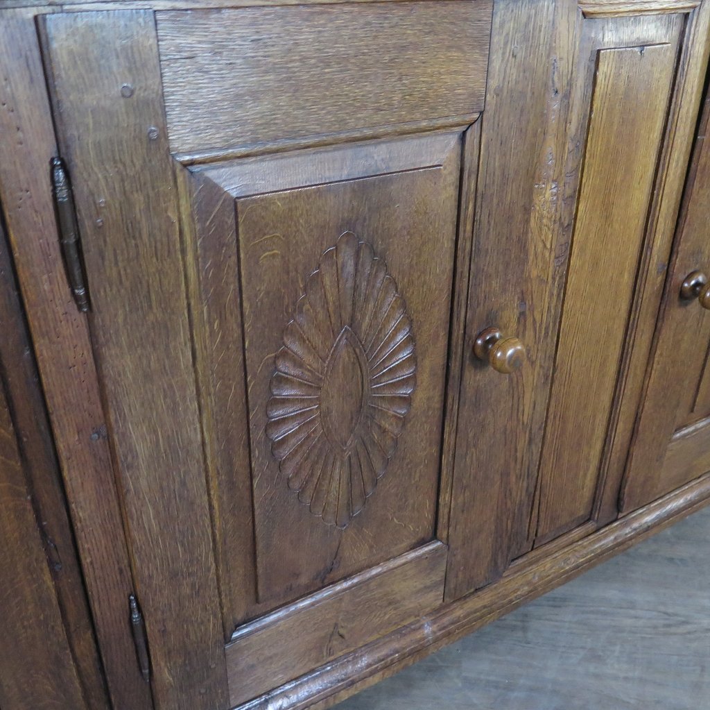 Tellerschrank Buffetschrank Barock 1700 Eiche