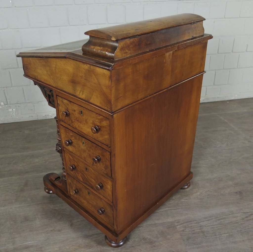 Schreibpult Schreibtisch Viktorianischer Stil 1880 Nussbaum