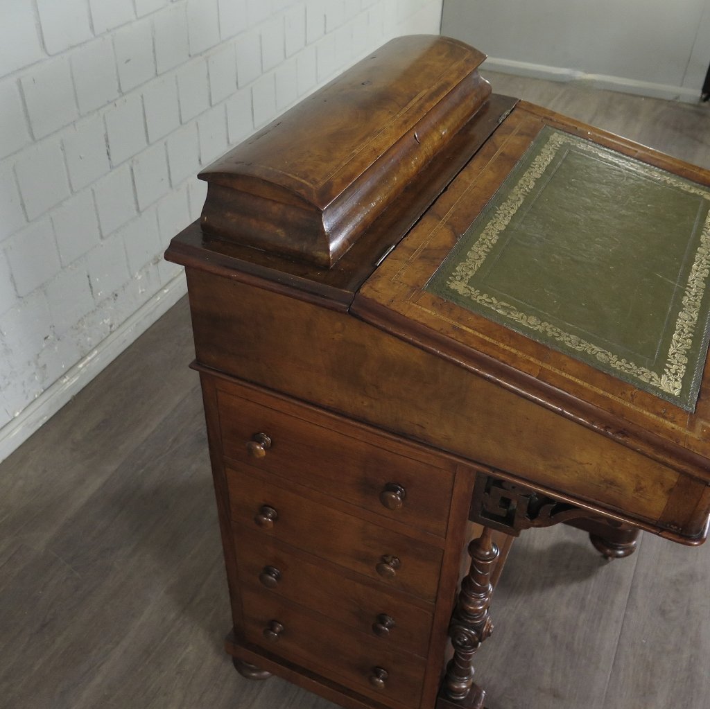 Schreibpult Schreibtisch Viktorianischer Stil 1880 Nussbaum