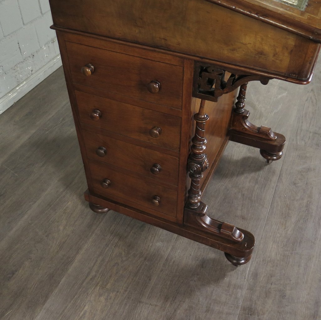 Schreibpult Schreibtisch Viktorianischer Stil 1880 Nussbaum
