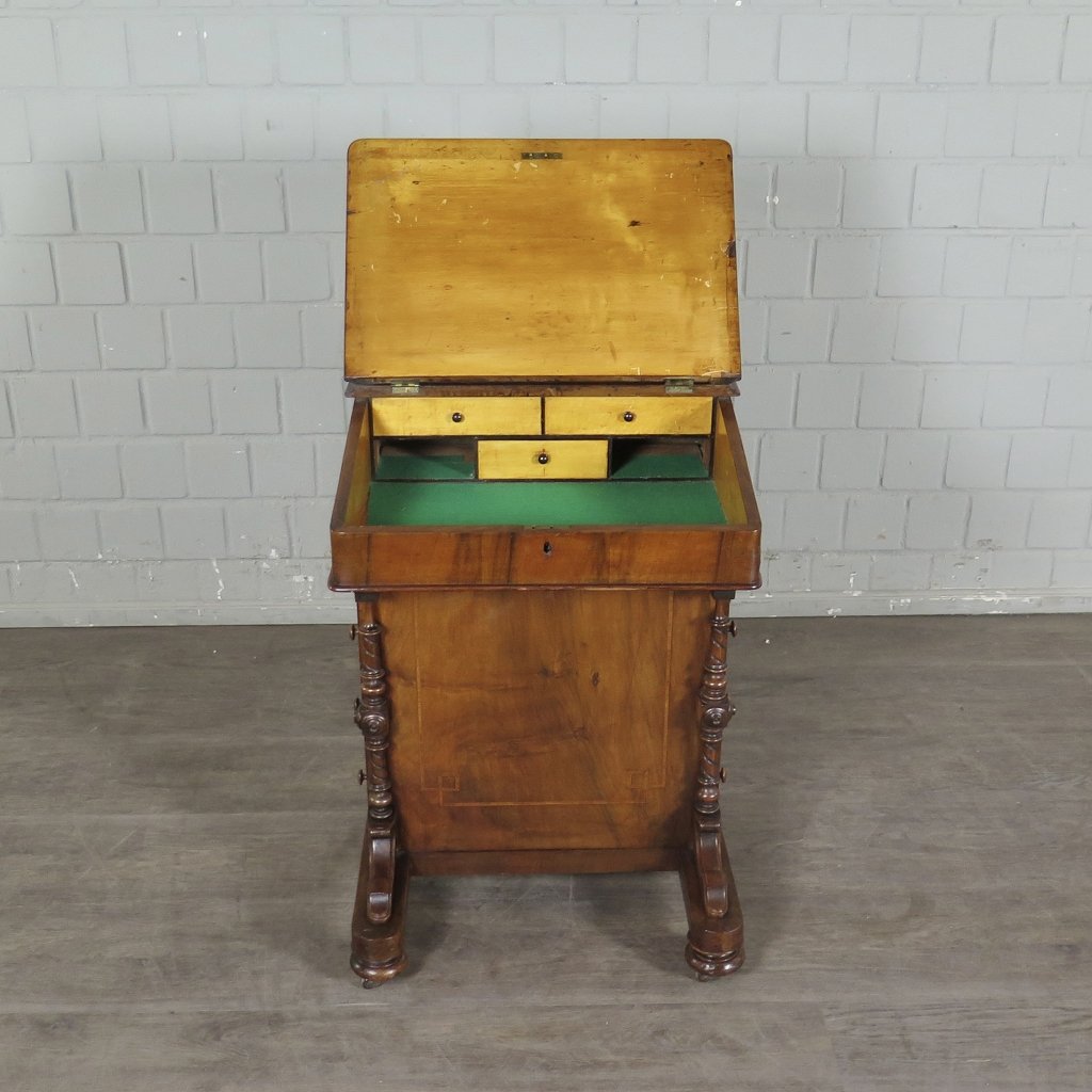 Schreibpult Schreibtisch Viktorianischer Stil 1880 Nussbaum