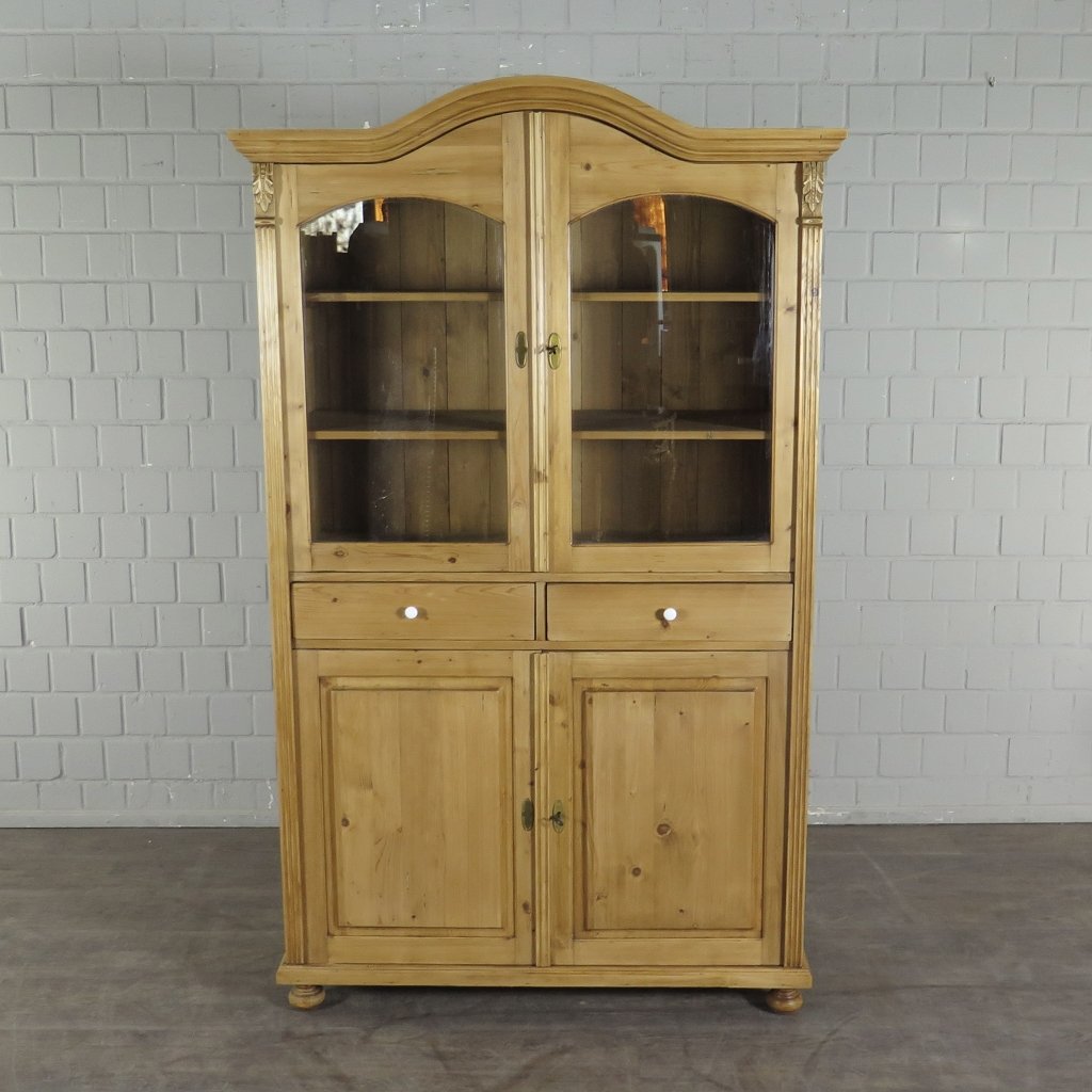 Vitrine Bücherschrank 1,18 m Kiefer