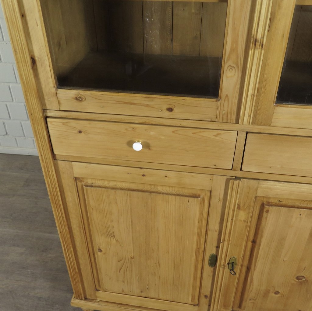 Vitrine Bücherschrank 1,18 m Kiefer