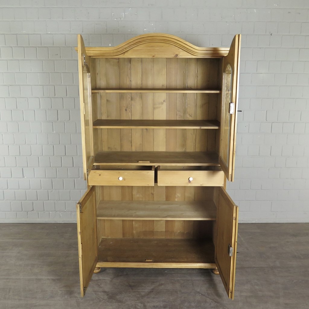 Vitrine Bücherschrank 1,18 m Kiefer