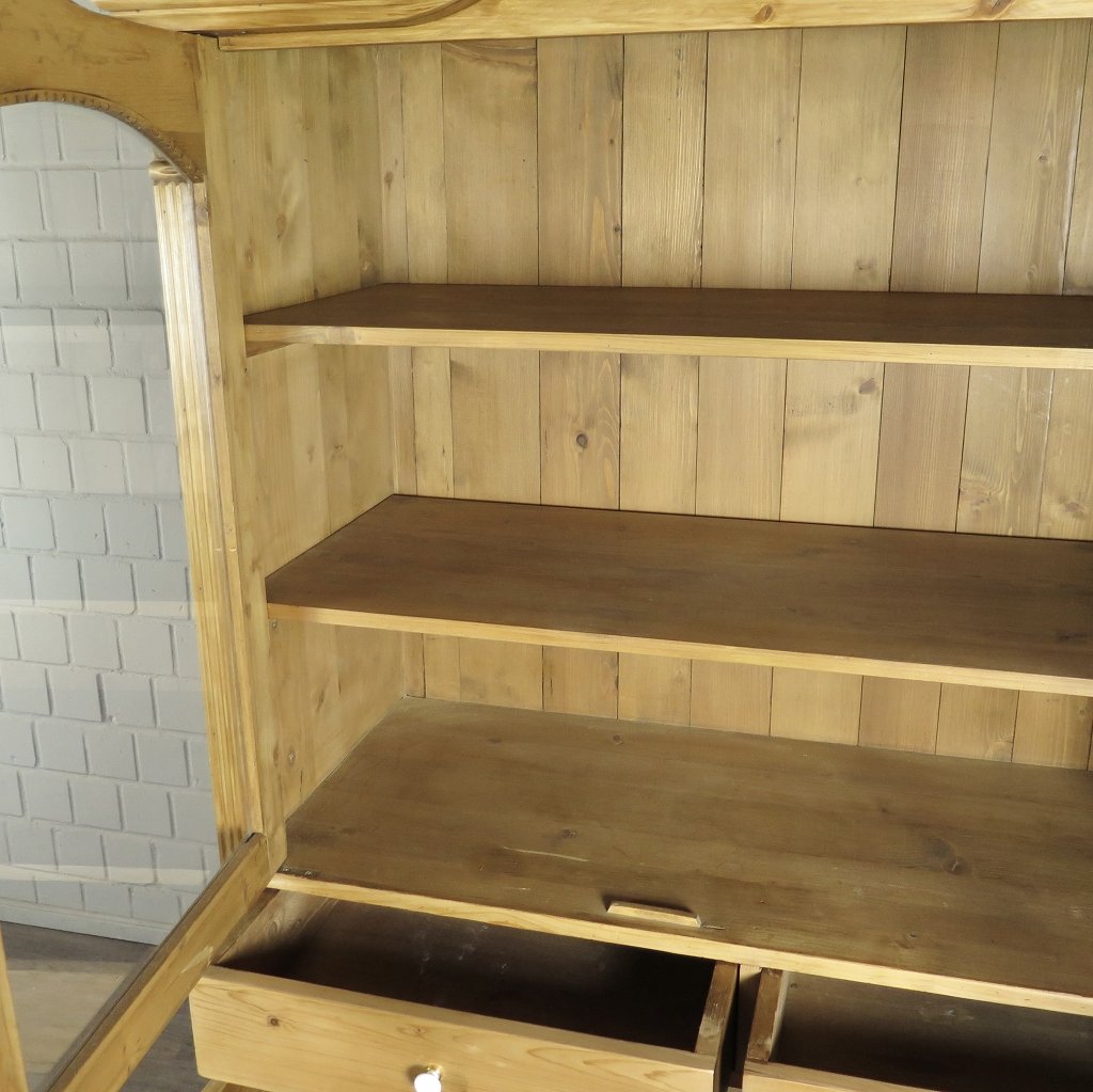 Vitrine Bücherschrank 1,18 m Kiefer