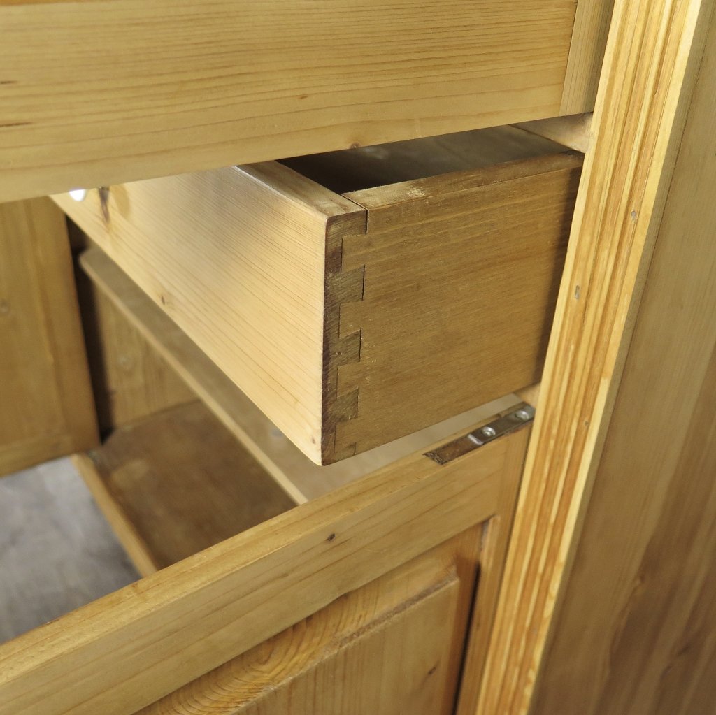 Vitrine Bücherschrank 1,18 m Kiefer