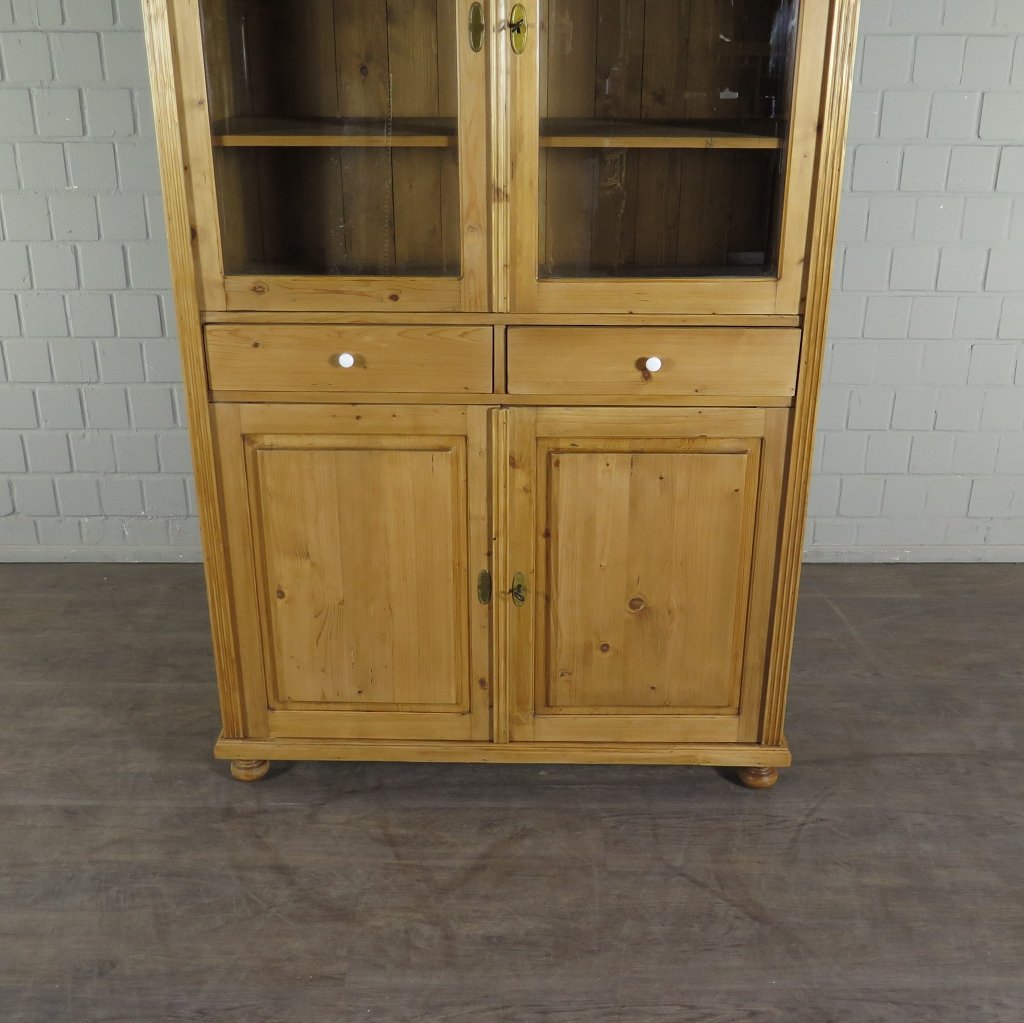 Vitrine Bücherschrank 1,18 m Kiefer
