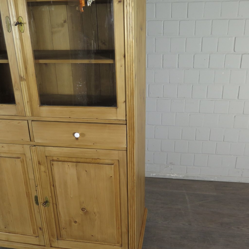 Vitrine Bücherschrank 1,18 m Kiefer