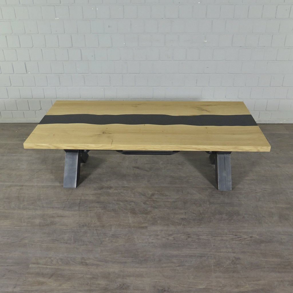 Couchtisch Wohnzimmertisch Eiche Epoxy 1,60 m x 0,80 m
