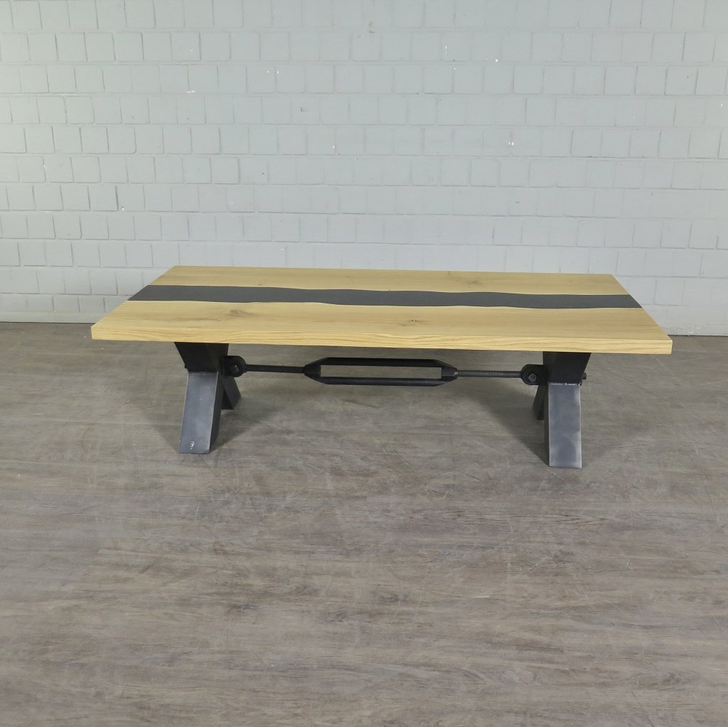 Couchtisch Wohnzimmertisch Eiche Epoxy 1,60 m x 0,80 m
