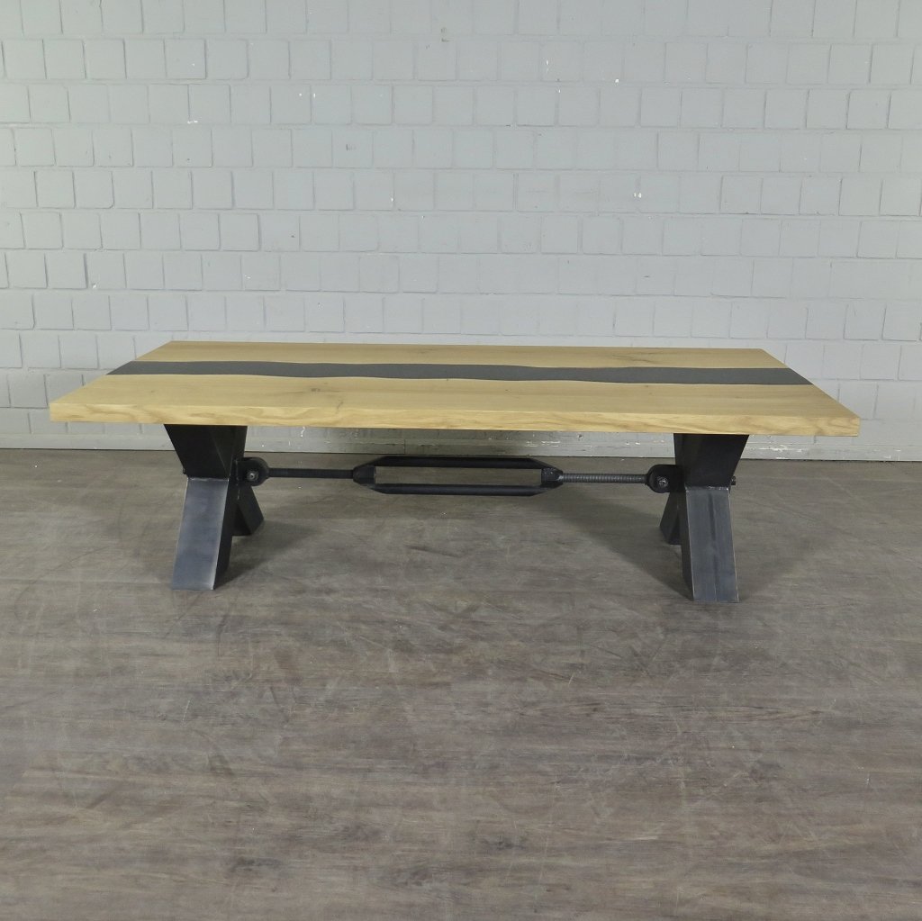 Couchtisch Wohnzimmertisch Eiche Epoxy 1,60 m x 0,80 m