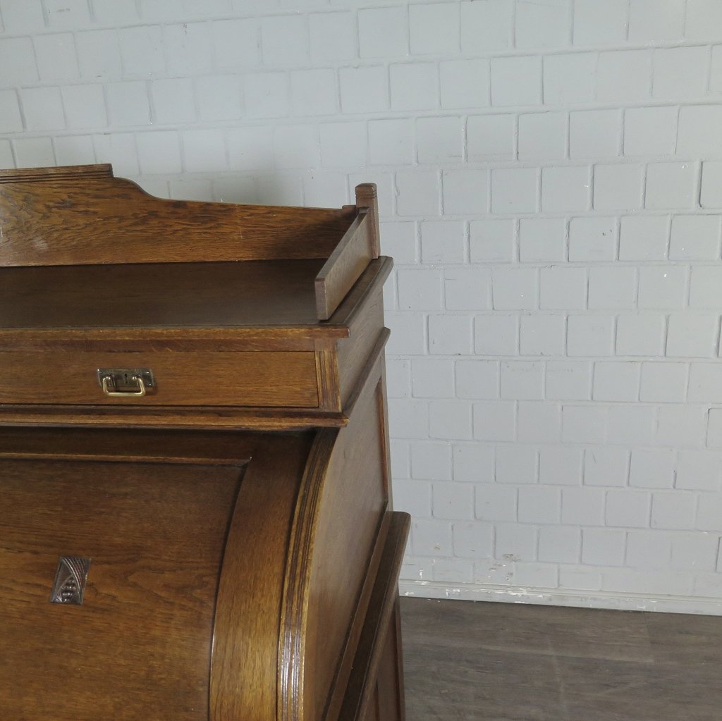 Schreibtisch mit Aufsatz Jugendstil 1910 Eiche