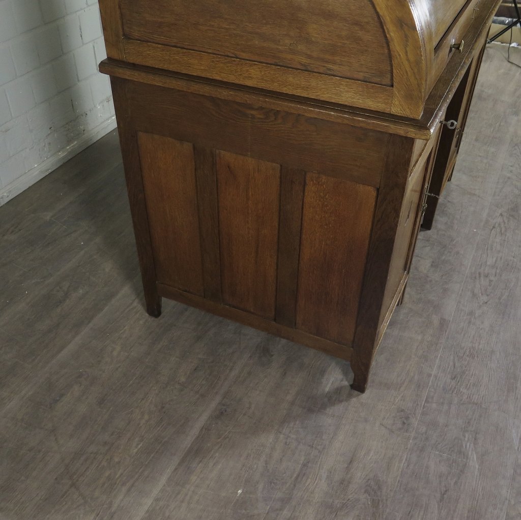 Schreibtisch mit Aufsatz Jugendstil 1910 Eiche