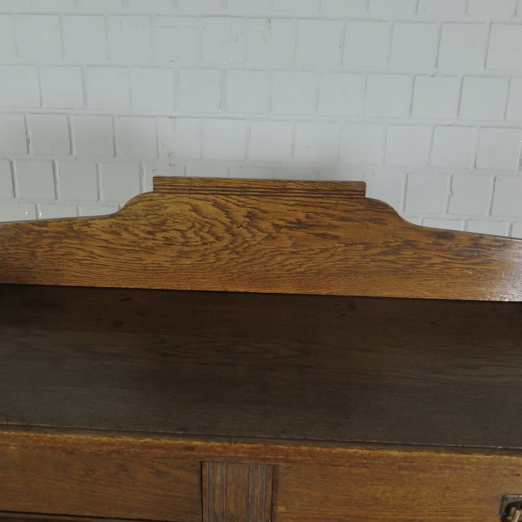 Schreibtisch mit Aufsatz Jugendstil 1910 Eiche