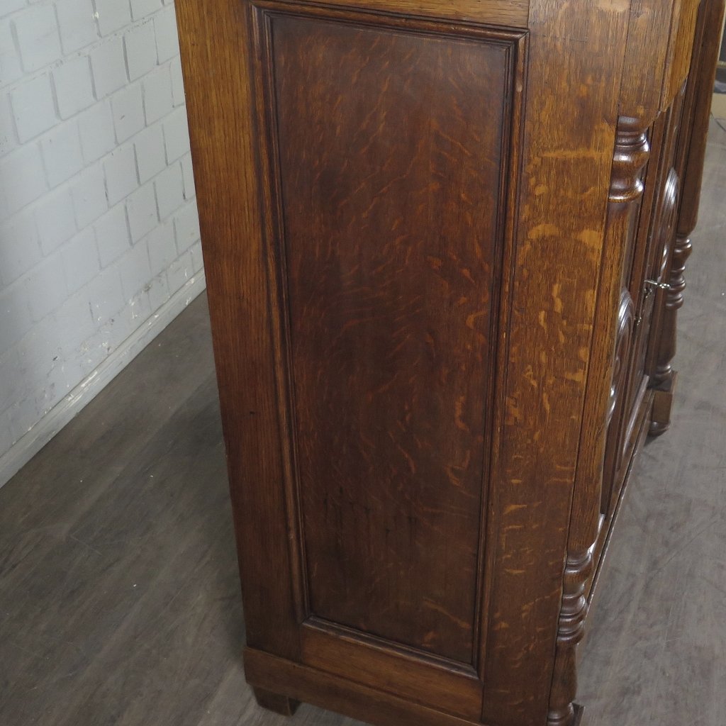 Vertiko mit Aufsatz Gründerzeit 1880 Eiche