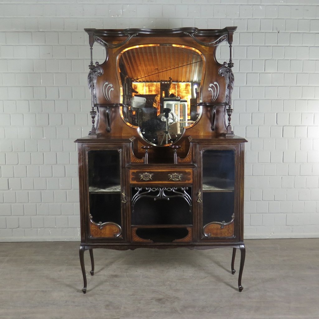 Schminktisch Waschtisch Jugendstil 1910 Nussbaum