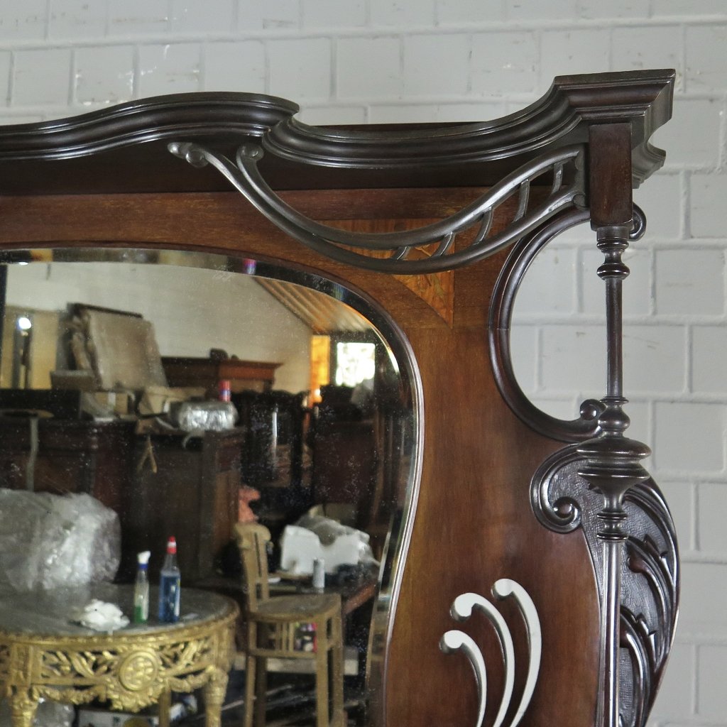 Schminktisch Waschtisch Jugendstil 1910 Nussbaum