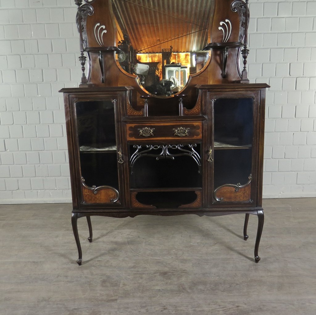 Schminktisch Waschtisch Jugendstil 1910 Nussbaum