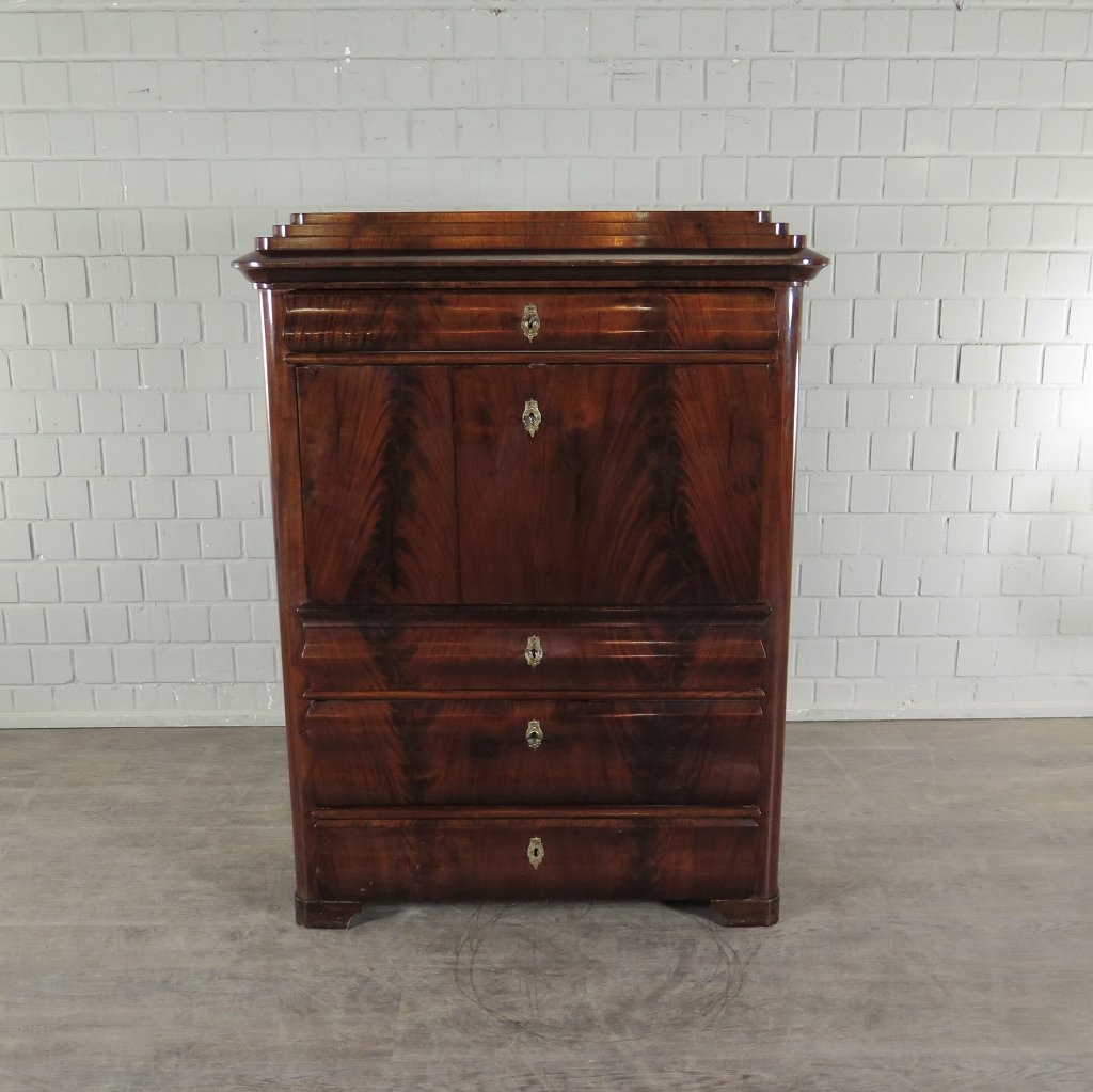 Sekretär Biedermeier 1850 Mahagoni