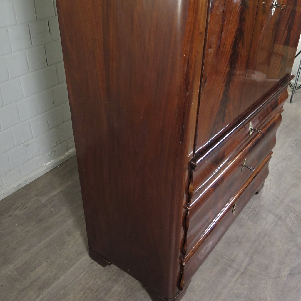 Sekretär Biedermeier 1850 Mahagoni