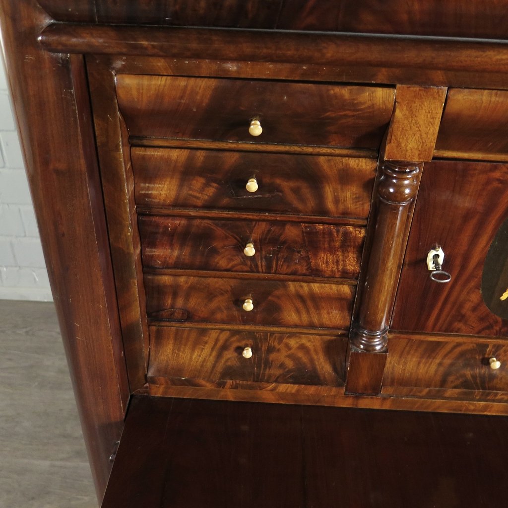 Sekretär Biedermeier 1850 Mahagoni