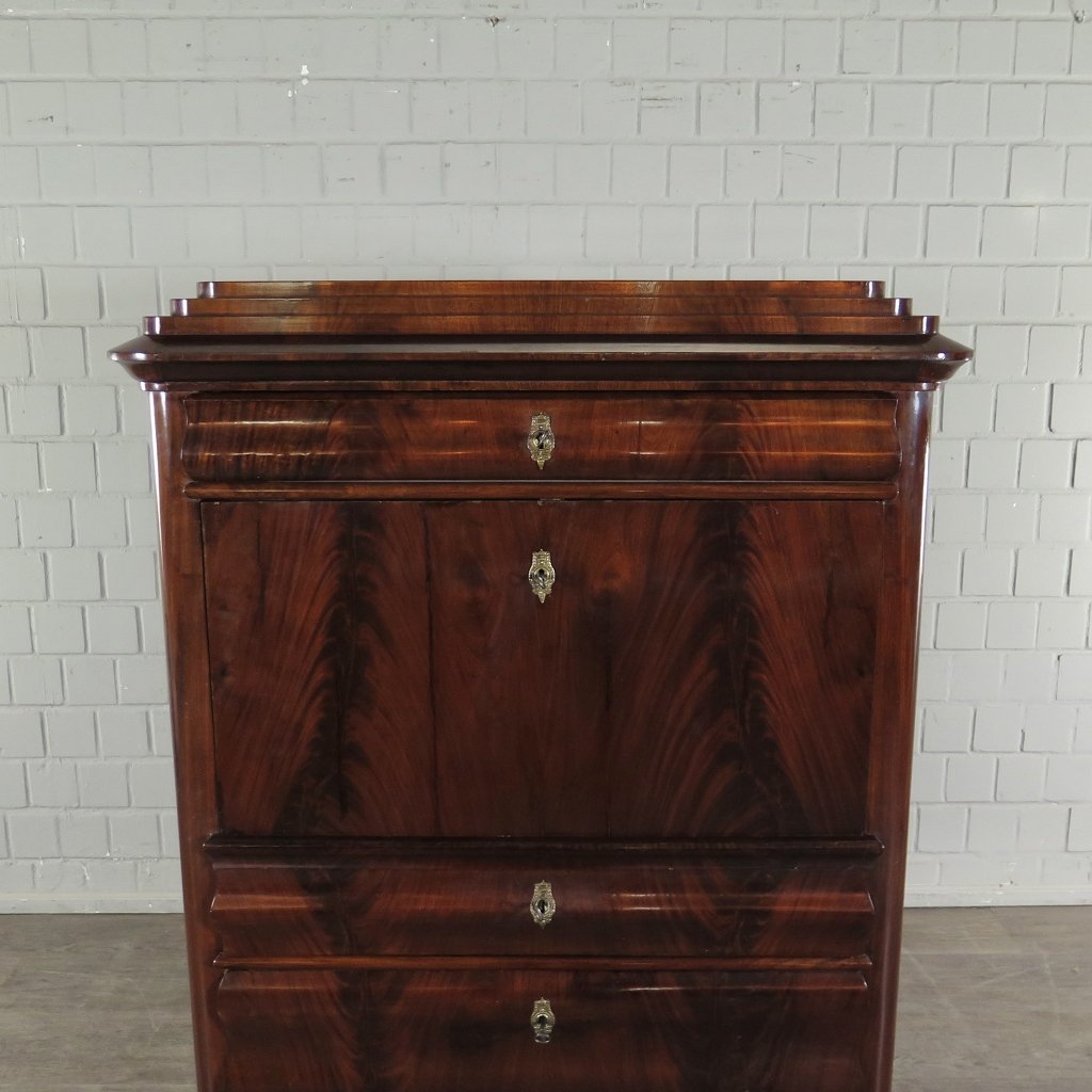 Sekretär Biedermeier 1850 Mahagoni