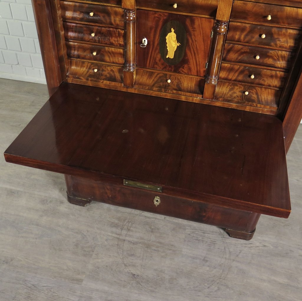 Sekretär Biedermeier 1850 Mahagoni