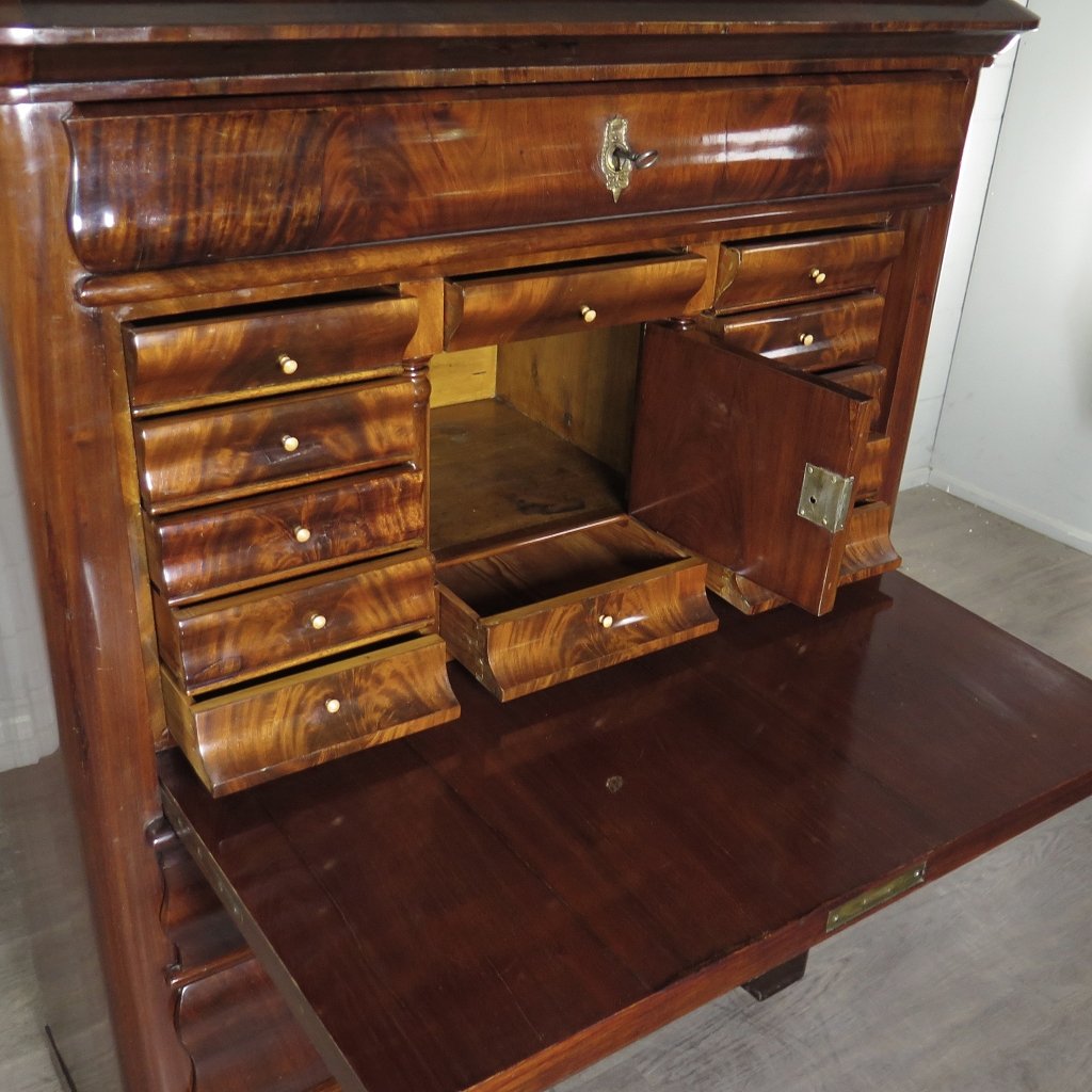 Sekretär Biedermeier 1850 Mahagoni