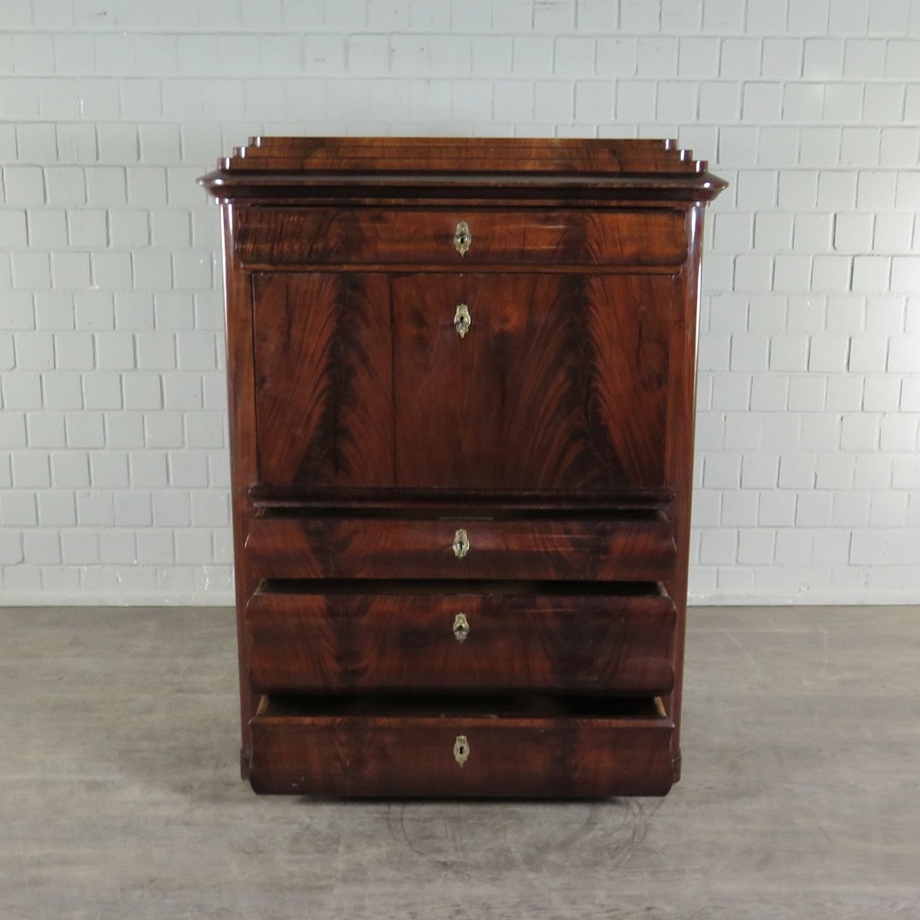 Sekretär Biedermeier 1850 Mahagoni