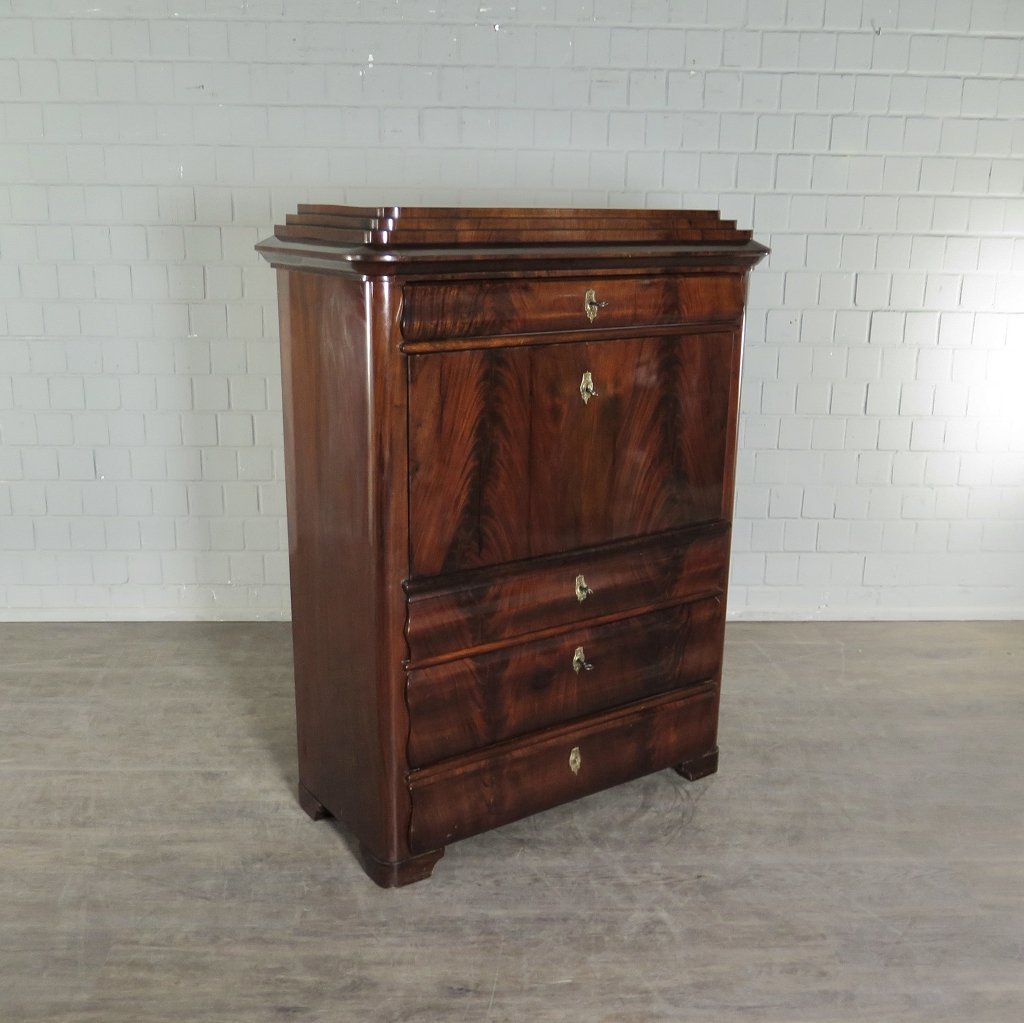 Sekretär Biedermeier 1850 Mahagoni