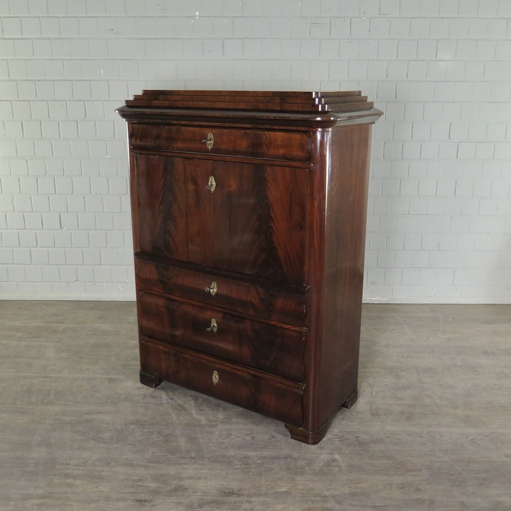 Sekretär Biedermeier 1850 Mahagoni