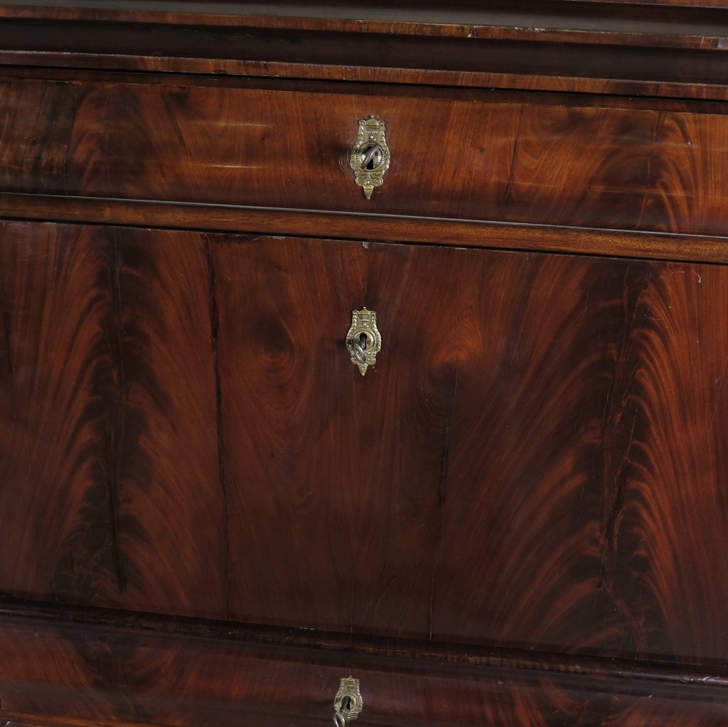 Sekretär Biedermeier 1850 Mahagoni