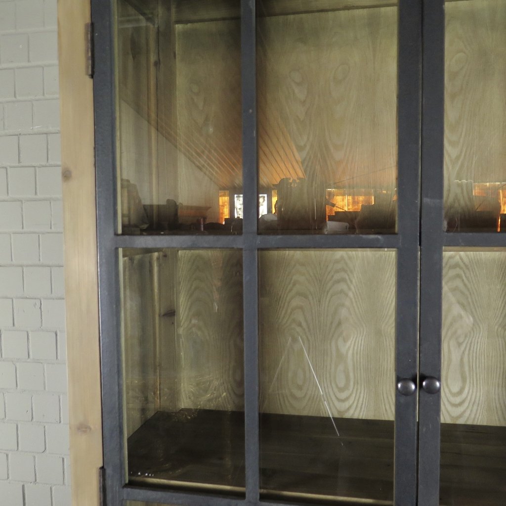 Vitrine Bücherschrank 1,13 m Kiefer