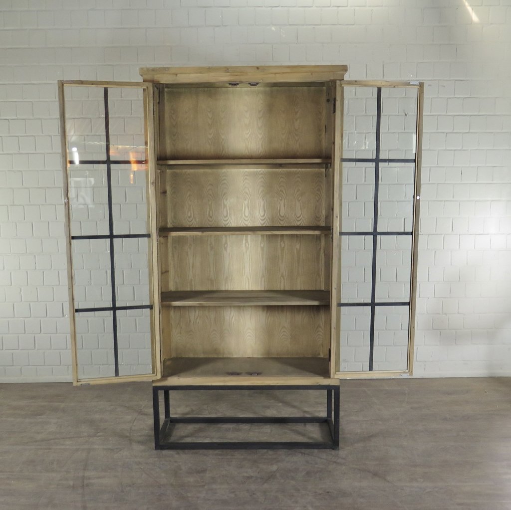 Vitrine Bücherschrank 1,13 m Kiefer
