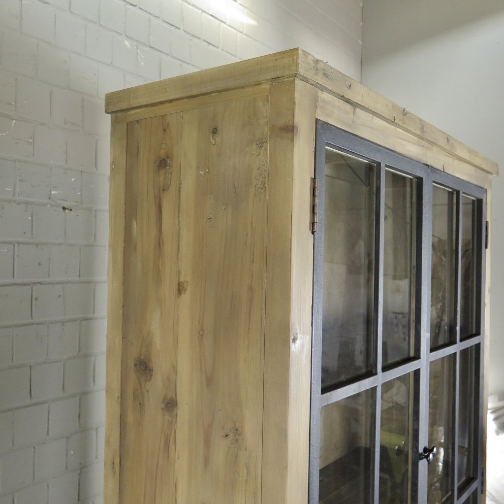 Vitrine Bücherschrank 1,13 m Kiefer
