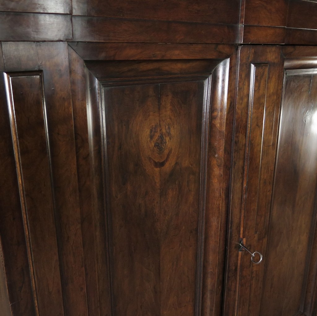 Kleiderschrank Schrank Barock 1780 Nussbaum