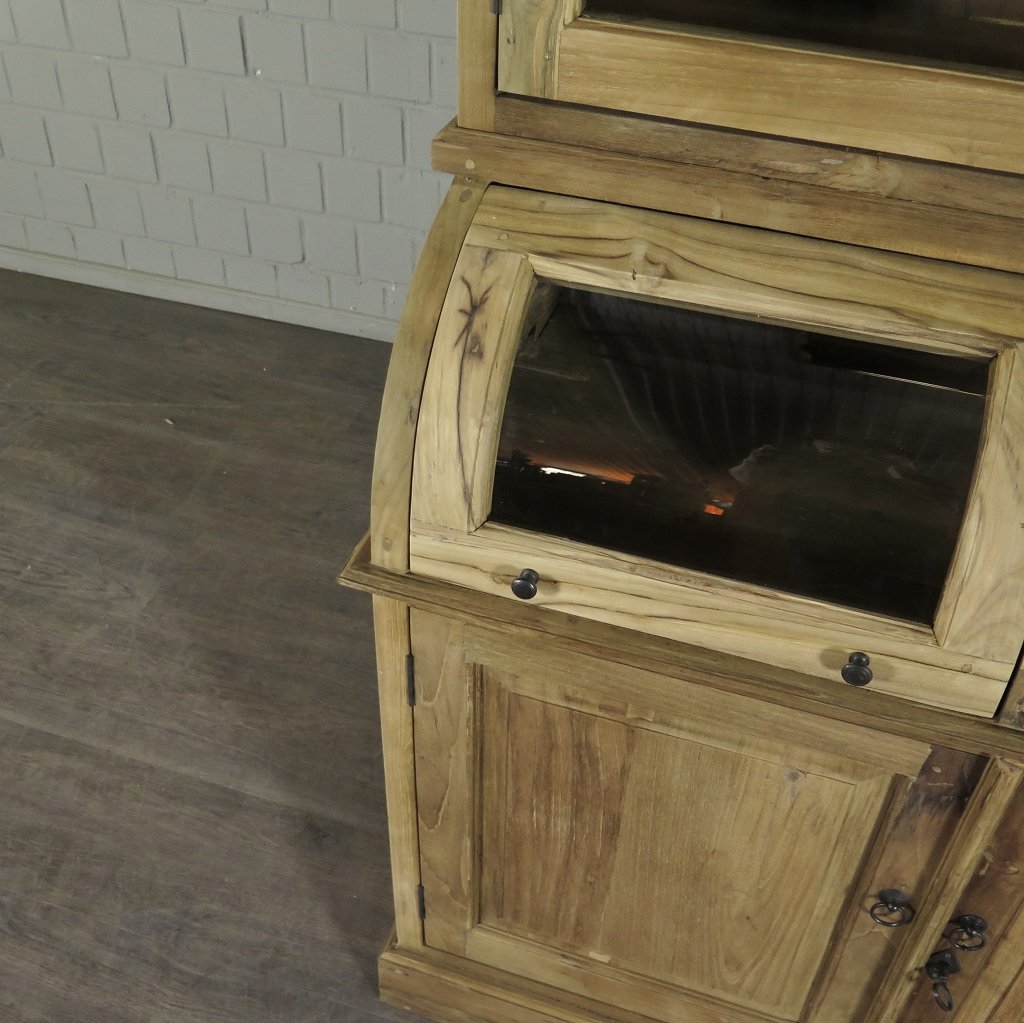 Buffetschrank Vitrine 1,14 m Teakholz