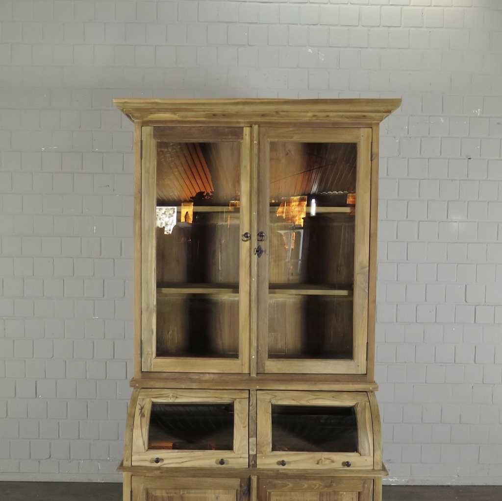 Buffetschrank Vitrine 1,14 m Teakholz
